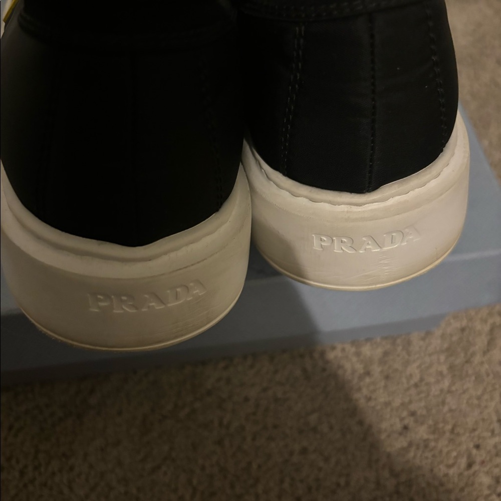 Prada Black and White Sneakers